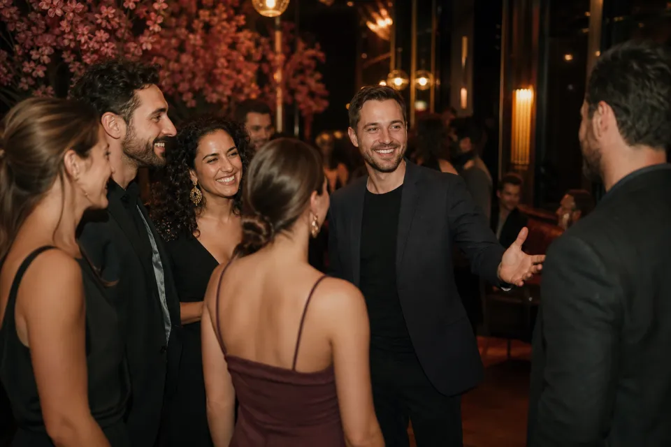 Participanti la un Social Mixer